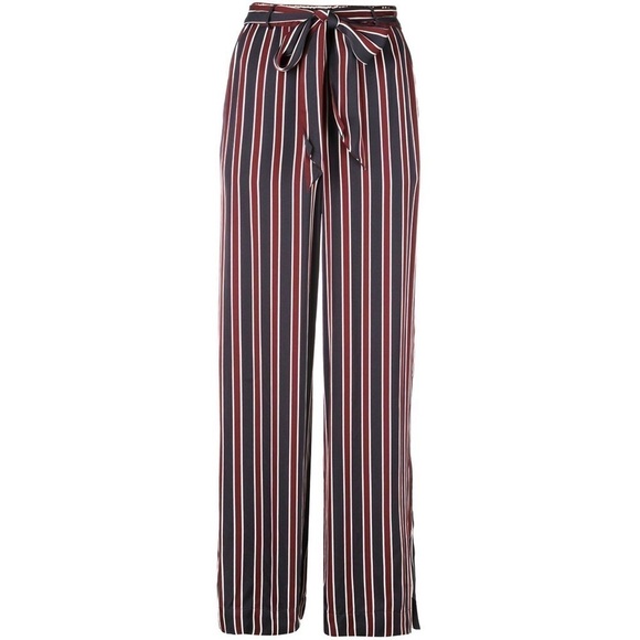 Frame Stripe Side Slit Easy Pant - Picture 5 of 11